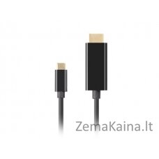 LANBERG KABELIS USB-C(M)->HDMI(M) 3M 4K 60HZ JUODAS