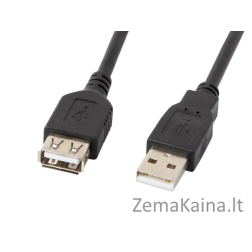 LANBERG USB EXTENSION CABLE 2.0 AM-AF 1.8M (BLACK) CA-USBE-10CC-0018-BK