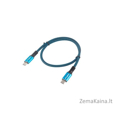 Lanberg CA-CMCM-45CU-0005-BK USB kabelis 0,5 m USB4 Gen 2x2 USB C Juoda, Mėlyna 3