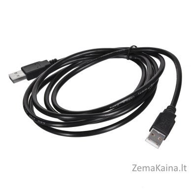 Lanberg CA-USBA-20CU-0018-BK USB kabelis 1.8m 2.0 USB A Juoda 1