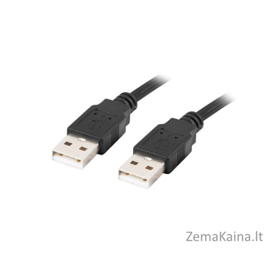 Lanberg CA-USBA-20CU-0018-BK USB kabelis 1.8m 2.0 USB A Juoda