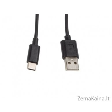 LANBERG KABELIS USB 2.0 TYPE-C(M)-AM 1M, JUODAS