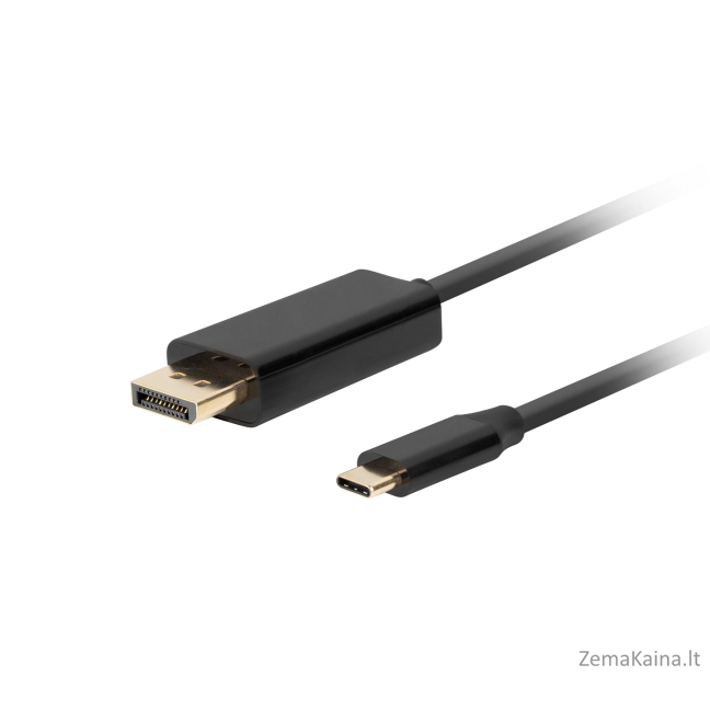 Lanberg CA-CMDP-10CU-0030-BK vaizdo kabelio adapteris 3 m C tipo USB DisplayPort Juoda