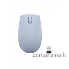 Lenovo 300 Wireless Compact Maus Kabellos Optisch Blau 3 Tasten 1000 dpi kompiuterio pelė Abiems rankoms Radijo dažnio belaidė Optinis