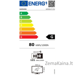 LED televizorius Samsung UE55DU7172UXXH 2