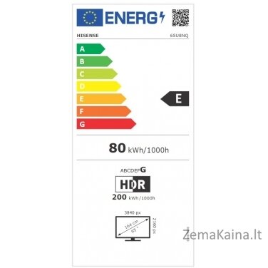 LED televizorius Hisense 65U8NQ 5