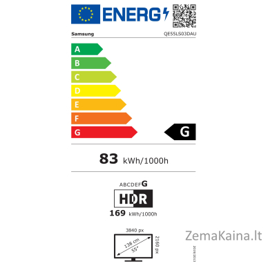 LED televizorius Samsung QE55LS03DAUXXH 4