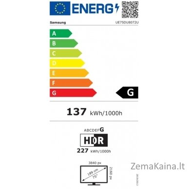 LED televizorius Samsung UE75DU8072UXXH 5