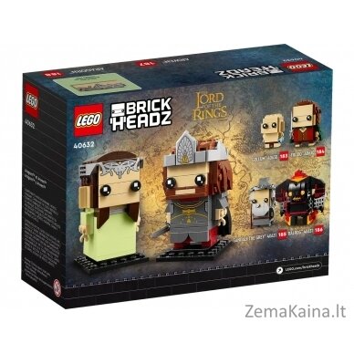 LEGO BRICKHEADZ 40632 Aragornas ir Arvenas 1