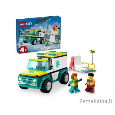 LEGO CITY 60403 GREITOJI PAGALBA IR SNIEGLENTININKAS