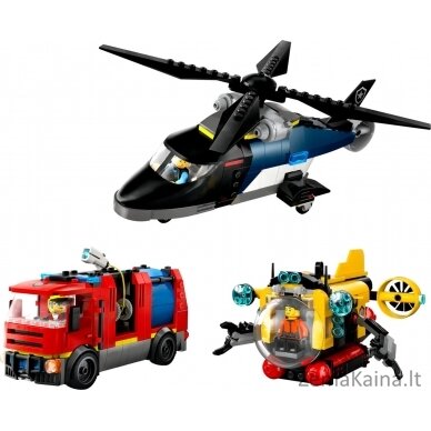 LEGO CITY 60462 Helicopter, Fire Truck and Submarine Remix 2