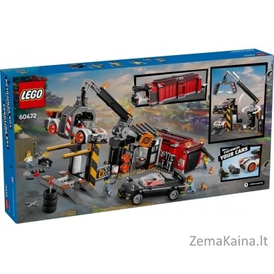 LEGO CITY 60472 Scrapyard with Cars 1