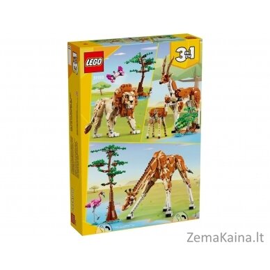 LEGO CREATOR 3 IŠ 1 31150 LAUKINIAI SAFARIO GYVŪNAI 1