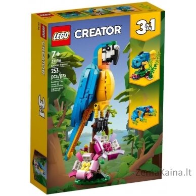 LEGO CREATOR 31136 EKZOTINIS PARROTAS