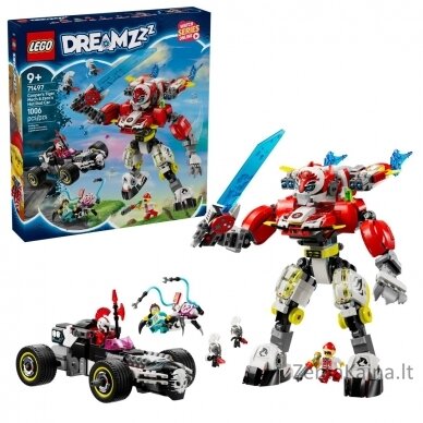 LEGO DREAMZZZ 71497 Cooperio tigrinis mechas ir Zero karšta lazda