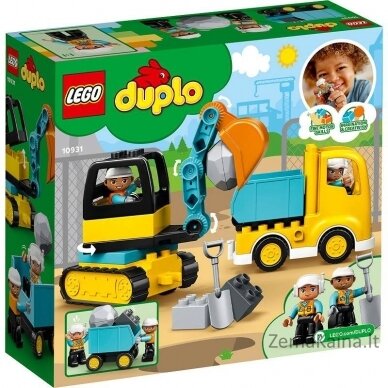 LEGO DUPLO 10931 Ciężarówka i koparka gąsienicowa 4