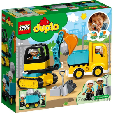 LEGO DUPLO 10931 Ciężarówka i koparka gąsienicowa 9