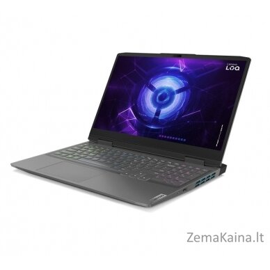 Lenovo LOQ Knyginis kompiuteris 39,6 cm (15.6") Intel® Core™ i5 i5-12450H 16 GB DDR5-SDRAM 512 GB SSD NVIDIA GeForce RTX 4050 Wi-Fi 6 (802.11ax) NoOS Pilka 8