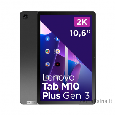 Lenovo Tab M10 Plus (3rd Gen) 4G LTE 128 GB 26,9 cm (10.6") Qualcomm Snapdragon 4 GB Wi-Fi 5 (802.11ac) Android 12 Pilka 4