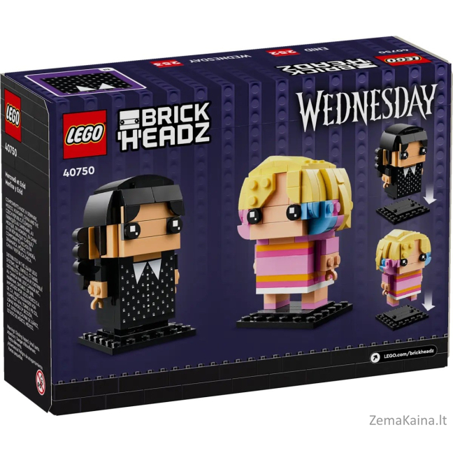 LEGO BRICKHEADZ 40750 Wednesday ir Enid 1