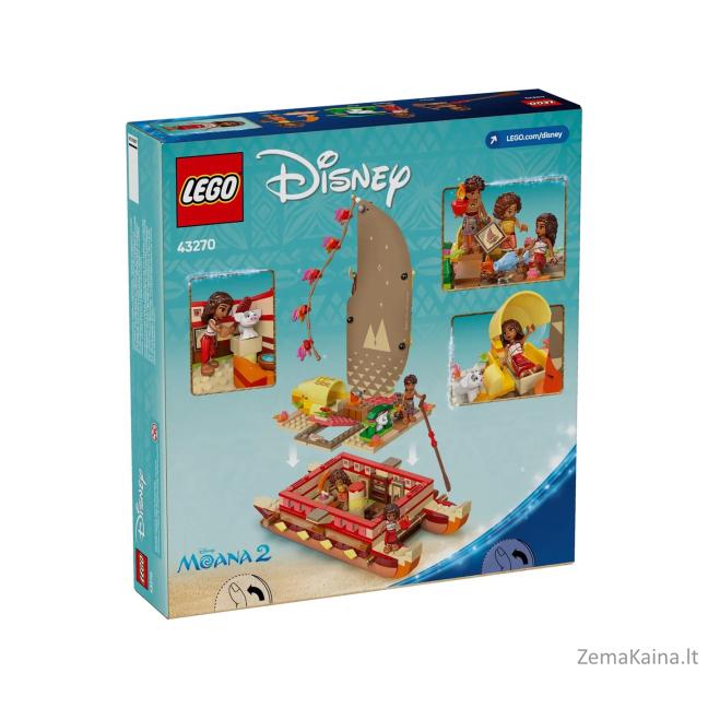 LEGO DISNEY 43270 Moana's Adventure Canoe 1