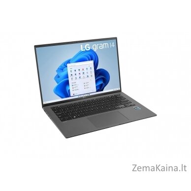 LG Gram 14Z90R Knyginis kompiuteris 35,6 cm (14") WUXGA Intel® Core™ i5 i5-1340P 8 GB LPDDR5-SDRAM 512 GB SSD Wi-Fi 6E (802.11ax) Windows 11 Pro Pilka REPACK Naujas / Repack 7