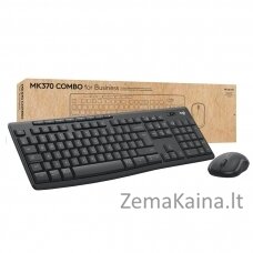 Logitech MK370 Combo for Business klaviatūra Pelė įskaityta RD belaidis ryšys + „Bluetooth“ QWERTY JAV tarptautinė versija Grafitas