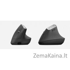 Logitech MX Vertical Advanced Ergonimic kompiuterio pelė RF belaidis + „Bluetooth“ Optinis 4000 DPI Dešinės rankos