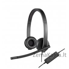 Logitech USB Headset H570e Stereo Laisvų rankų įranga Vielinis Su lankeliu Biuras / skambučių centras Juoda