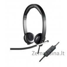 Logitech USB Headset Stereo H650e Laisvų rankų įranga Vielinis Su lankeliu Biuras / skambučių centras Juoda, Sidabras