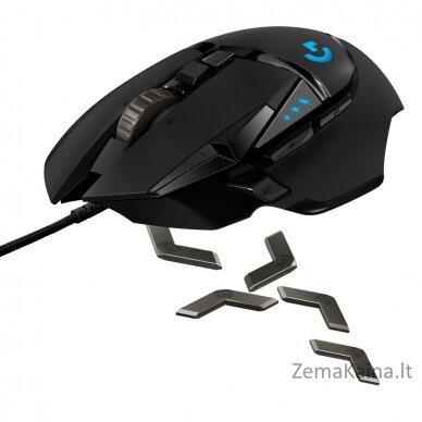 Logitech G G502 HERO kompiuterio pelė Dešinės rankos USB A tipo Optinis 16000 DPI 8