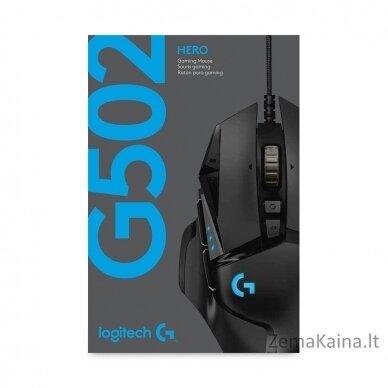 Logitech G G502 HERO kompiuterio pelė Dešinės rankos USB A tipo Optinis 16000 DPI 11