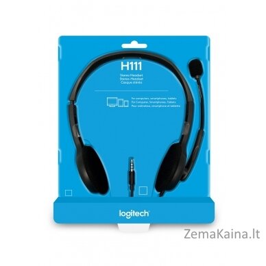 Logitech H110 Stereo Headset Head-band 3.5 mm connector Grey 12