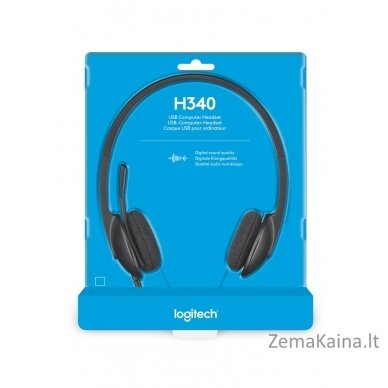 Logitech H340 USB Computer Headset Head-band USB Type-A Black 2