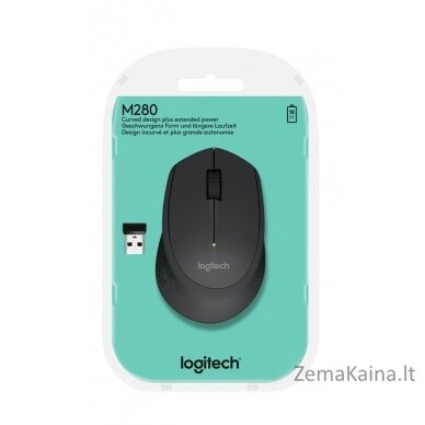 Logitech M280/M320 kompiuterio pelė  Radijo dažnio belaidė Optinis 1000 DPI 2