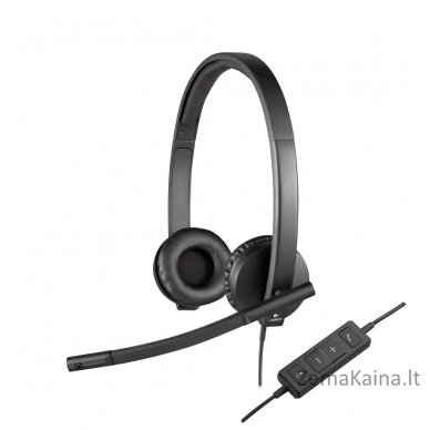 Logitech USB Headset H570e Stereo Laisvų rankų įranga Vielinis Su lankeliu Biuras / skambučių centras Juoda