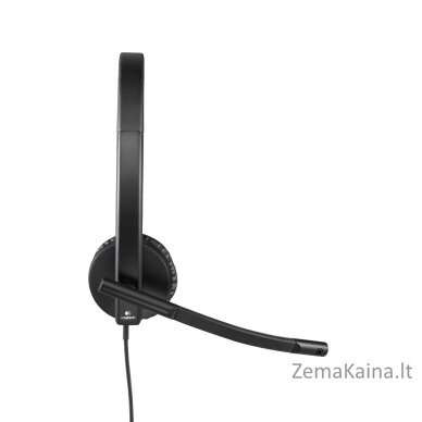 Logitech USB Headset H570e Stereo Laisvų rankų įranga Vielinis Su lankeliu Biuras / skambučių centras Juoda 3