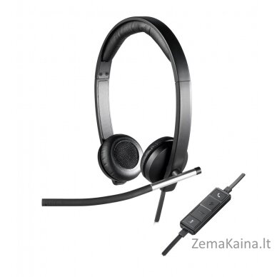 Logitech USB Headset Stereo H650e Laisvų rankų įranga Vielinis Su lankeliu Biuras / skambučių centras Juoda, Sidabras