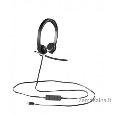 Logitech USB Headset Stereo H650e Laisvų rankų įranga Vielinis Su lankeliu Biuras / skambučių centras Juoda, Sidabras 1