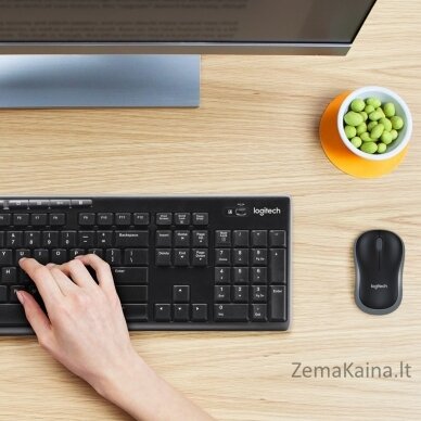 Logitech Wireless Combo MK270 klaviatūra Pelė įskaityta Radijo dažnio belaidė QWERTY Juoda, Sidabras 5