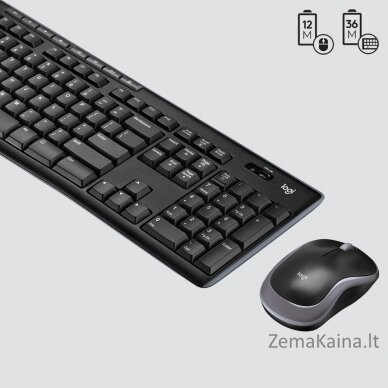 Logitech Wireless Combo MK270 klaviatūra Pelė įskaityta Radijo dažnio belaidė QWERTY Juoda, Sidabras 8