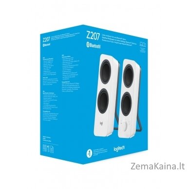 Logitech Z207 Balta Vielinis ir Bevielis 10 W 8