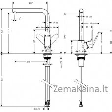 Maišytuvas Hansgrohe Focus 280, 31817000