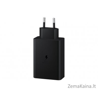 Maitinimo įkroviklis SAMSUNG Trio EP-T6530 65W PD 1x USB-A, 2x USB-C (EP-T6530NBEGEU) Juoda 1