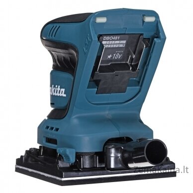 Makita DBO481Z Nešiojamasis šlifuoklis Išcentrinis orbitinis šlifuoklis 14000 OPM Juoda, Mėlyna 210 W 8