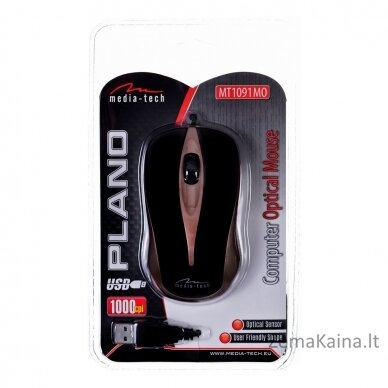 Media-Tech Plano mouse USB Optical 800 DPI 1