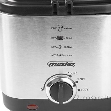 Mesko MS 4910 fryer Deep fryer 1.5 L Single Black,Satin steel Stand-alone 900 W 3