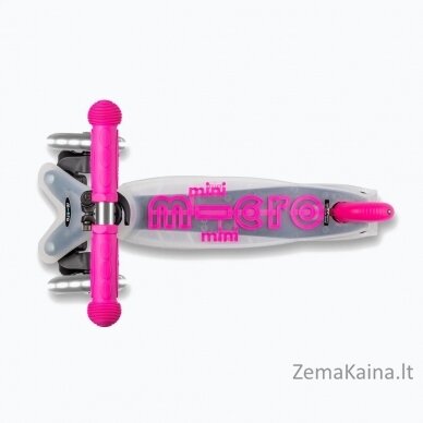 Micro Hulajnoga Mini Deluxe Flux LED Neon Pink 1