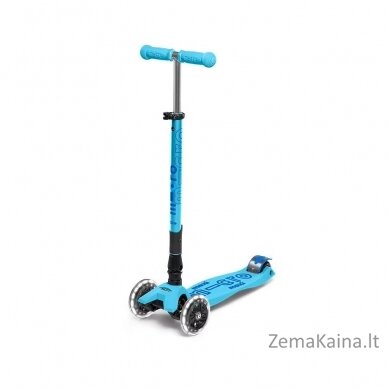 Micro Składana hulajnoga Maxi Deluxe Bright Blue LED 4