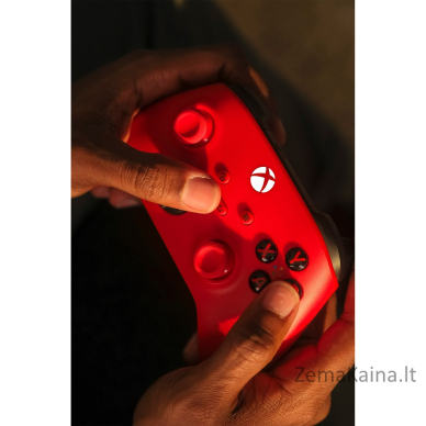 Microsoft Pulse Red Raudona Bluetooth/USB Žaidimų pultelis Analoginis / skaitmeninis Xbox, Xbox One, Xbox Series S, Xbox Series X 32